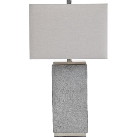 Set of 2 Amergin Faux Concrete Table Lamps